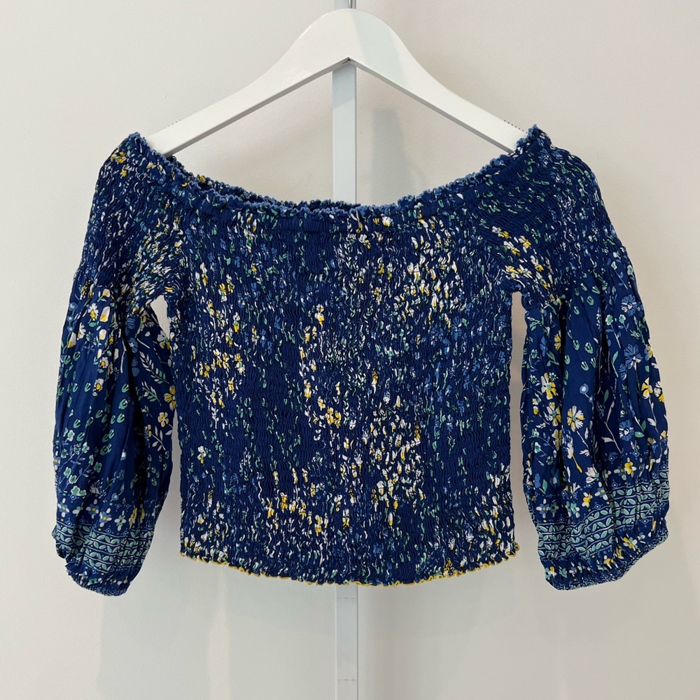 POUPETTE ST. BARTH BLUE CROP TOP SIZE S/M NWOTS!